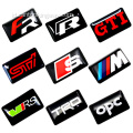 Logo Mobil Kustom Stiker Epoksi Stiker Dome Resin Stiker